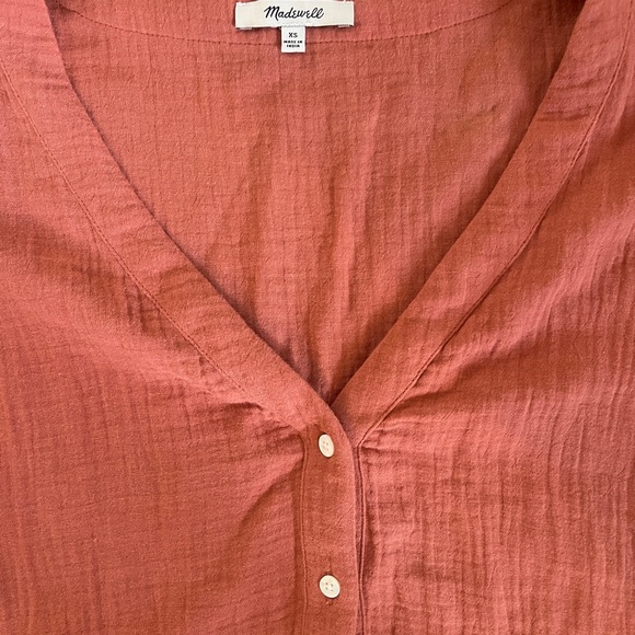 Rust Button-Down Dress - Picture 3 of 4